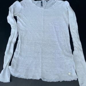 Woolrich Soft White Long Sleeve Blouse